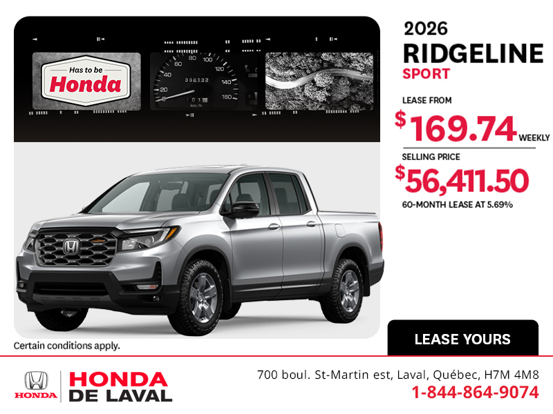 2026 Honda Ridgeline