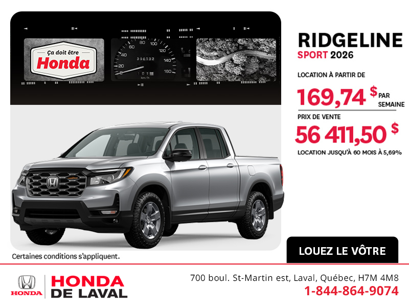 Honda Ridgeline 2026