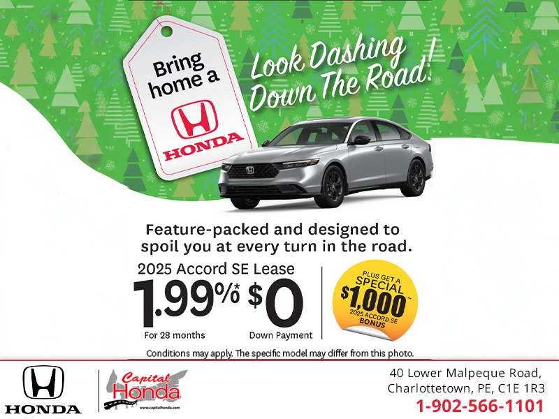 Get the 2025 Honda Accord! 