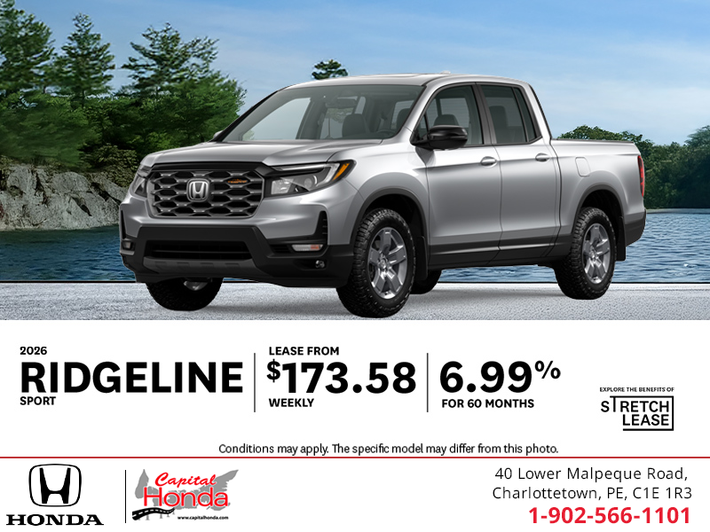 Get the 2026 Honda Ridgeline! 