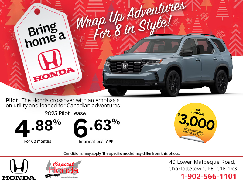 Get the 2025 Honda Pilot! 