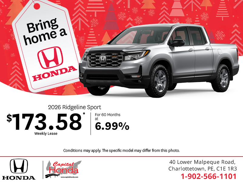 Get the 2026 Honda Ridgeline! 