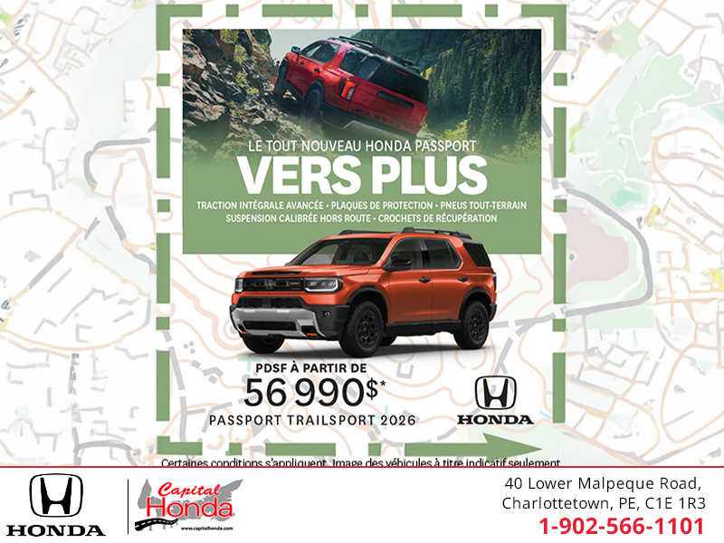 Procurez-vous le Honda Passport 2026 !