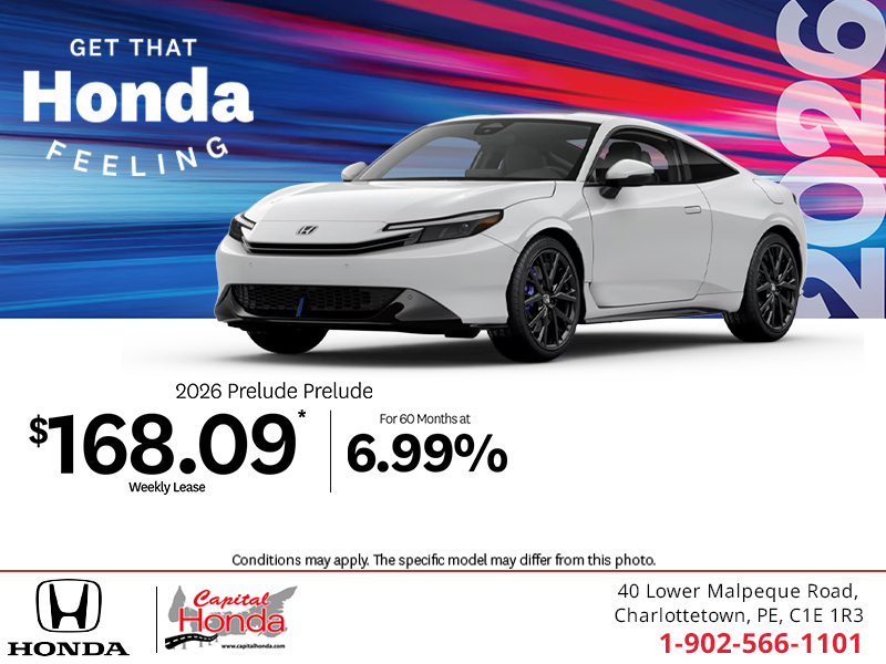 Get the 2026 Honda Prelude!
