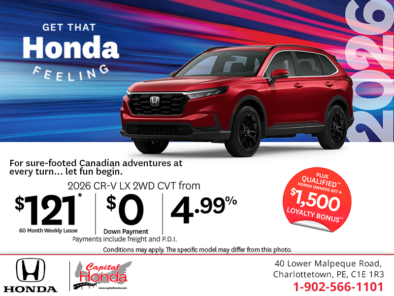 Get the 2026 Honda CR-V! 