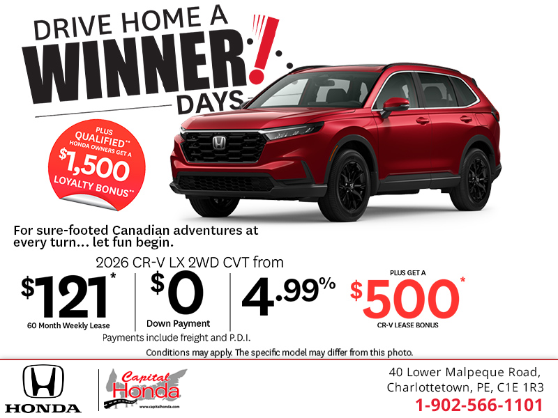 Get the 2026 Honda CR-V! 