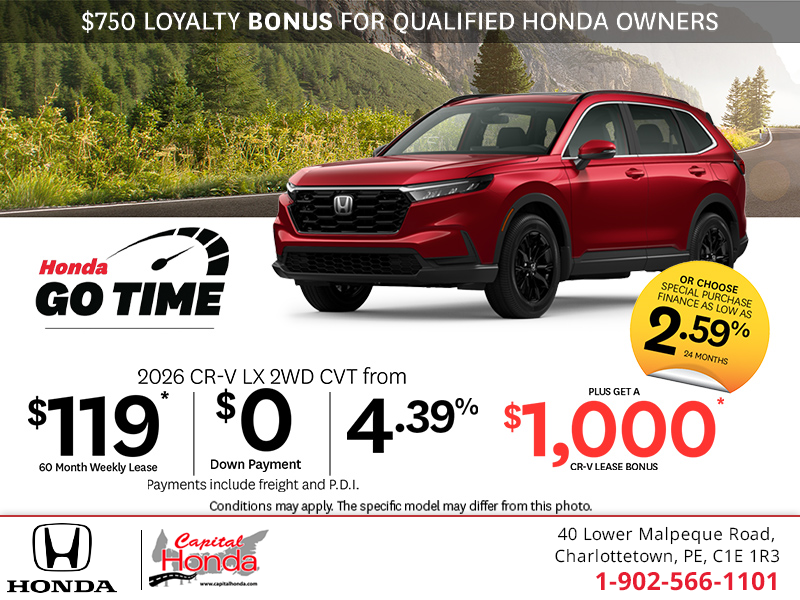 Get the 2026 Honda CR-V! 