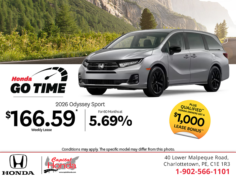 Get the 2026 Honda Odyssey! 