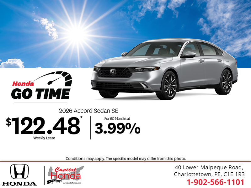 Get the 2026 Honda Accord! 
