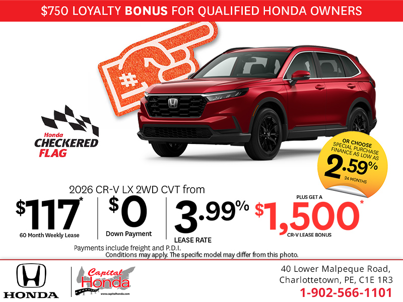 Get the 2026 Honda CR-V! 