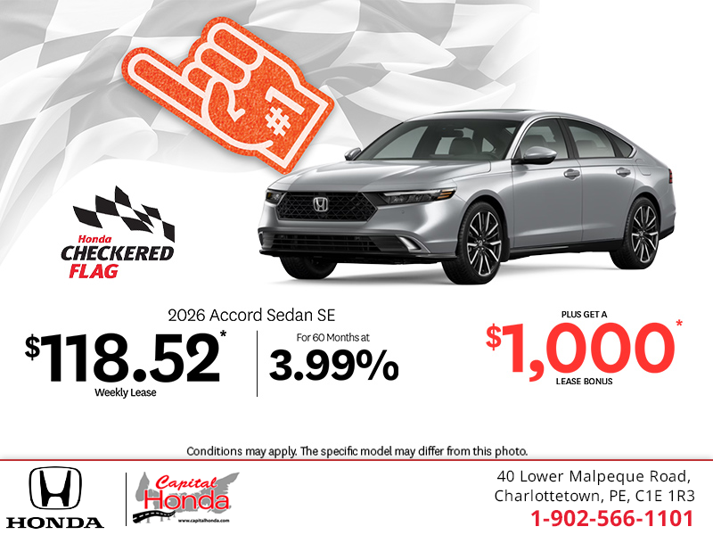 Get the 2026 Honda Accord! 