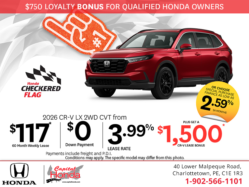 Get the 2026 Honda CR-V! 