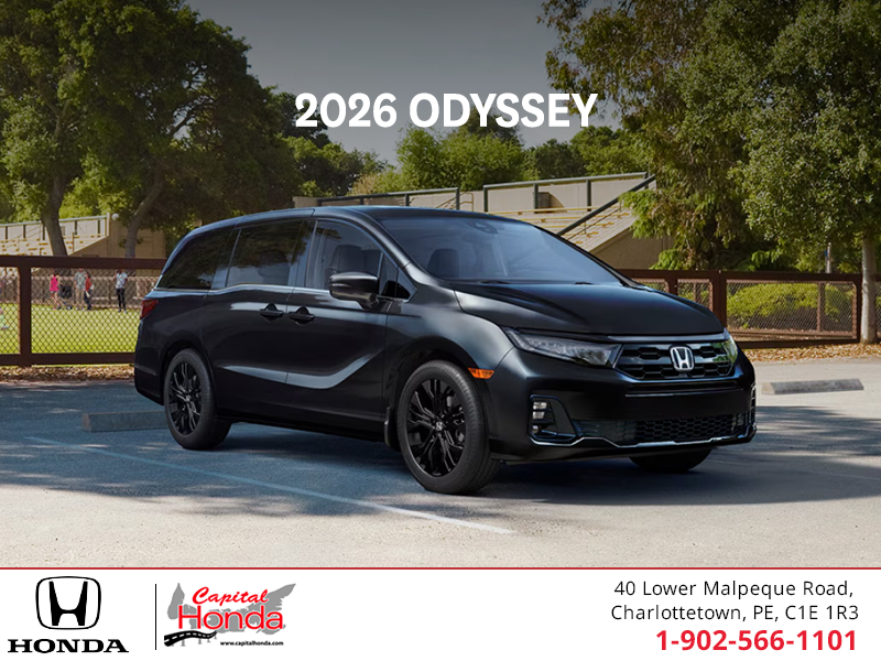 Get the 2026 Honda Odyssey! 