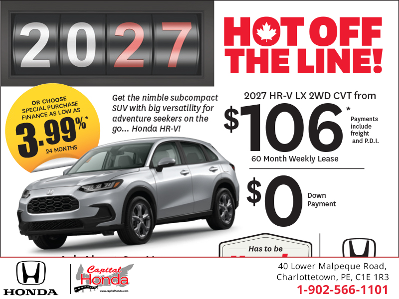 Get the 2027 Honda HR-V!