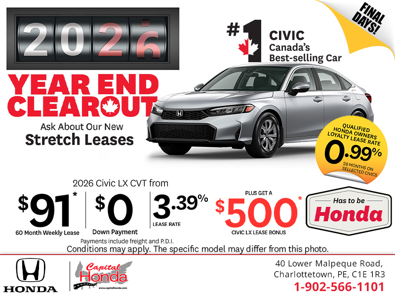 Get the 2026 Honda Civic!