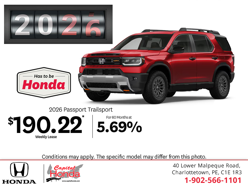 Get the 2026 Honda Passport!