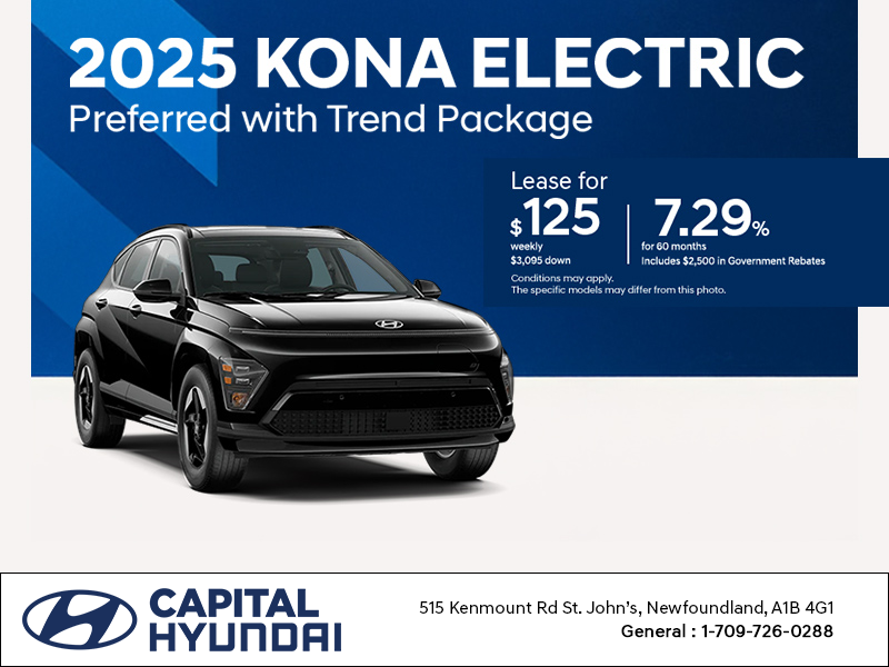 Get the 2025 Hyundai KONA Electric