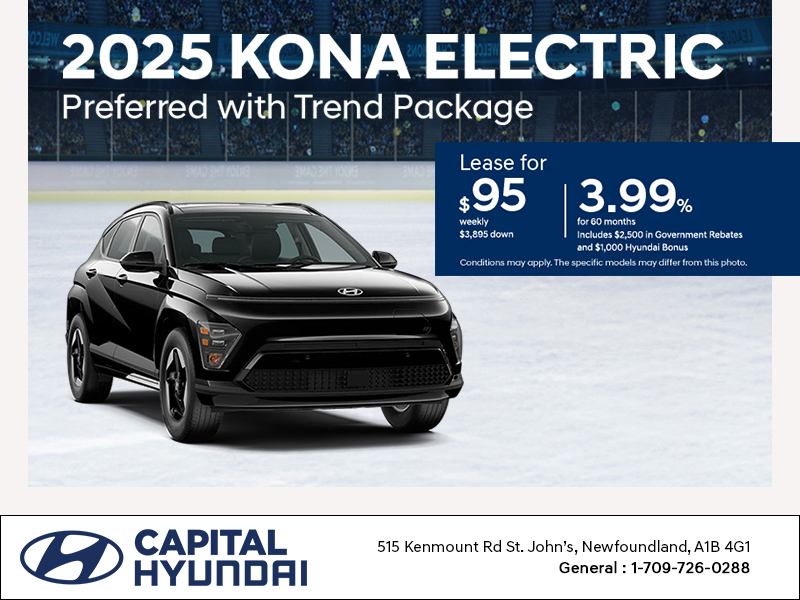 Get the 2025 Hyundai KONA Electric