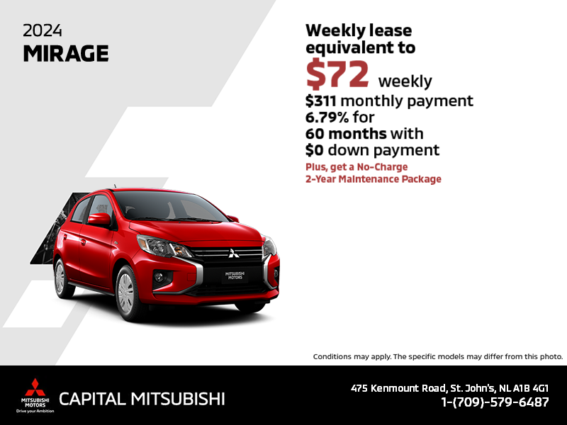 Get the 2024 Mitsubishi Mirage