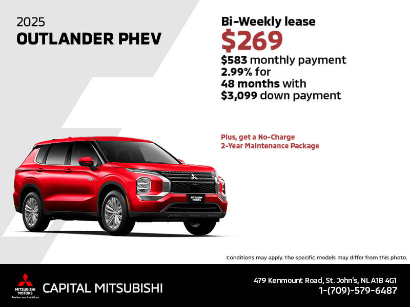 Get the 2025 Mitsubishi Outlander PHEV