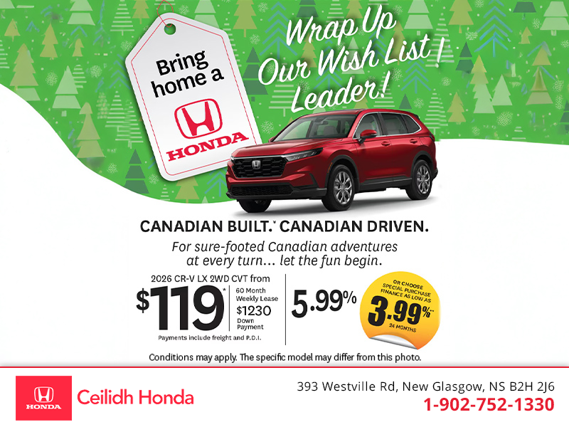 Get the 2026 Honda CR-V! 