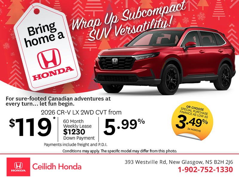 Get the 2026 Honda CR-V! 