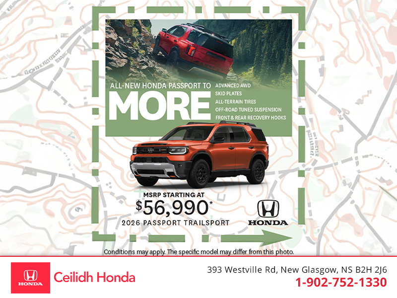 Get the 2026 Honda Passport!
