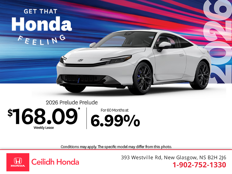 Get the 2026 Honda Prelude!