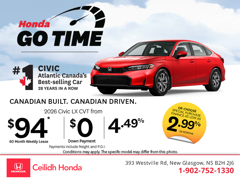 Get the 2026 Honda Civic!