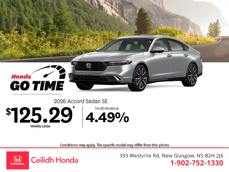 Get the 2026 Honda Accord! 