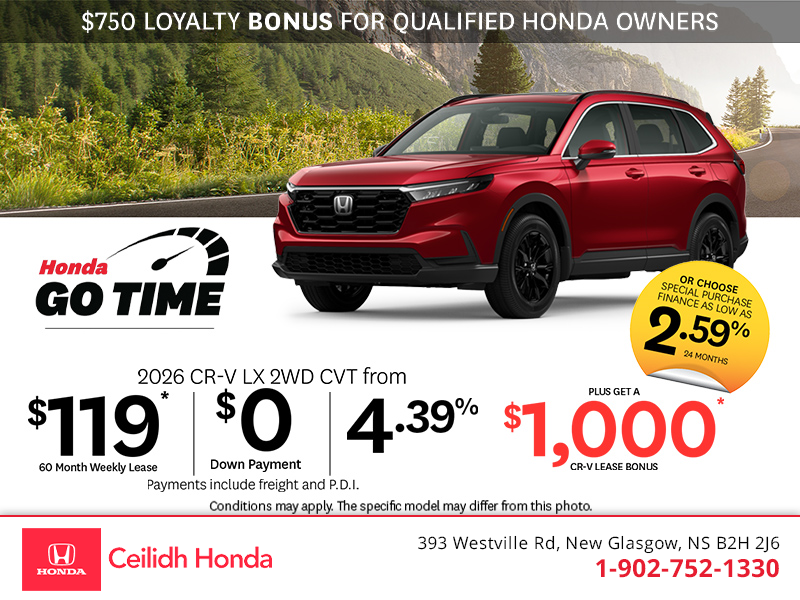 Get the 2026 Honda CR-V! 