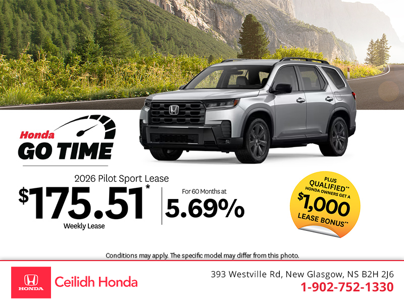 Get the 2026 Honda Pilot! 