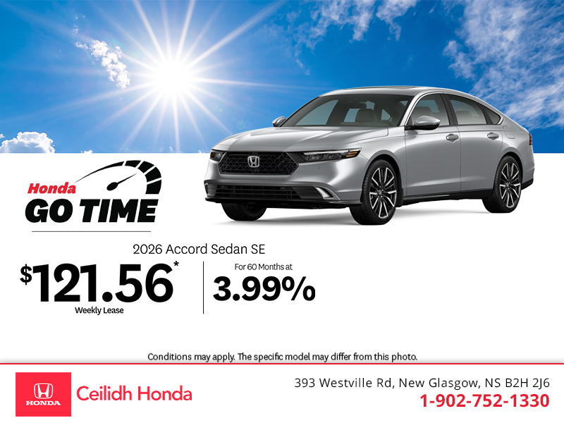 Get the 2026 Honda Accord! 