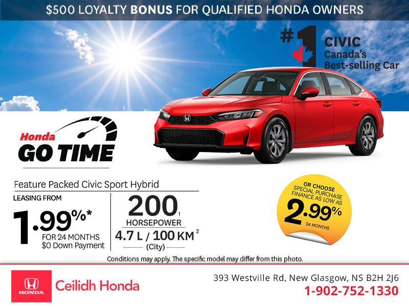 Get the 2026 Honda Civic Sport Hybrid! 