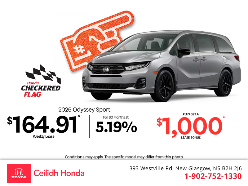 Get the 2026 Honda Odyssey! 