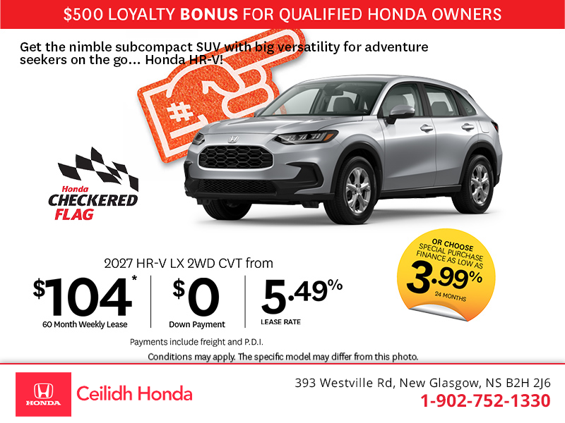Get the 2027 Honda HR-V!