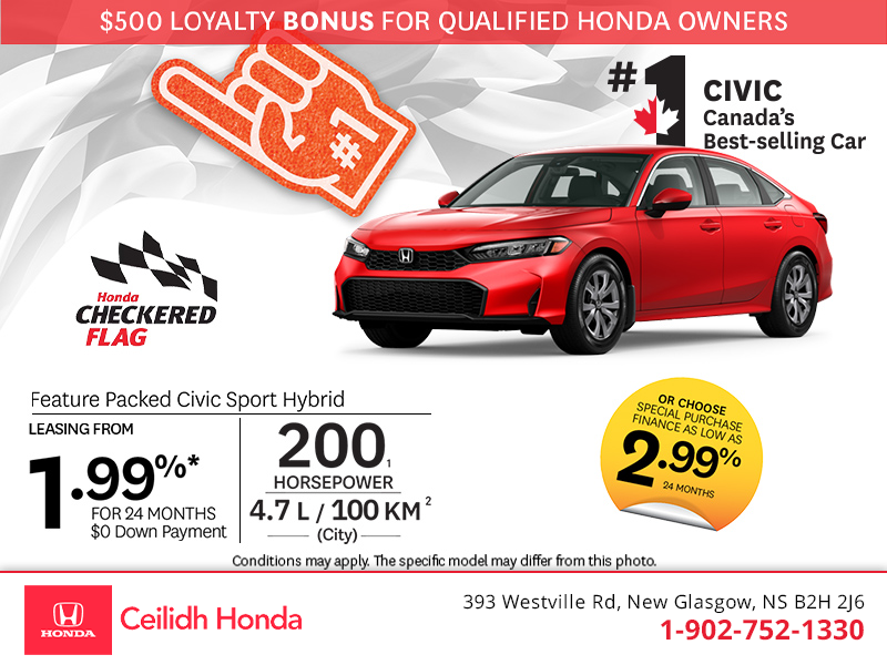 Get the 2026 Honda Civic Sport Hybrid! 