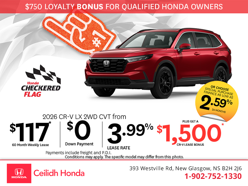 Get the 2026 Honda CR-V! 