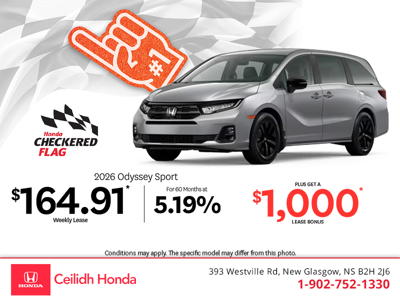 Get the 2026 Honda Odyssey! 