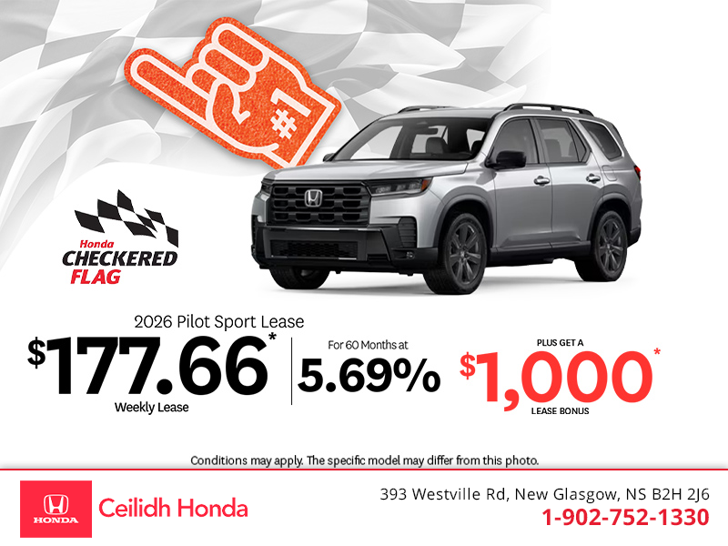 Get the 2026 Honda Pilot! 
