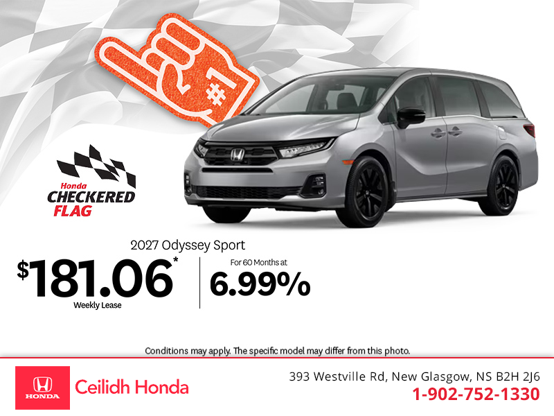Get the 2027 Honda Odyssey! 