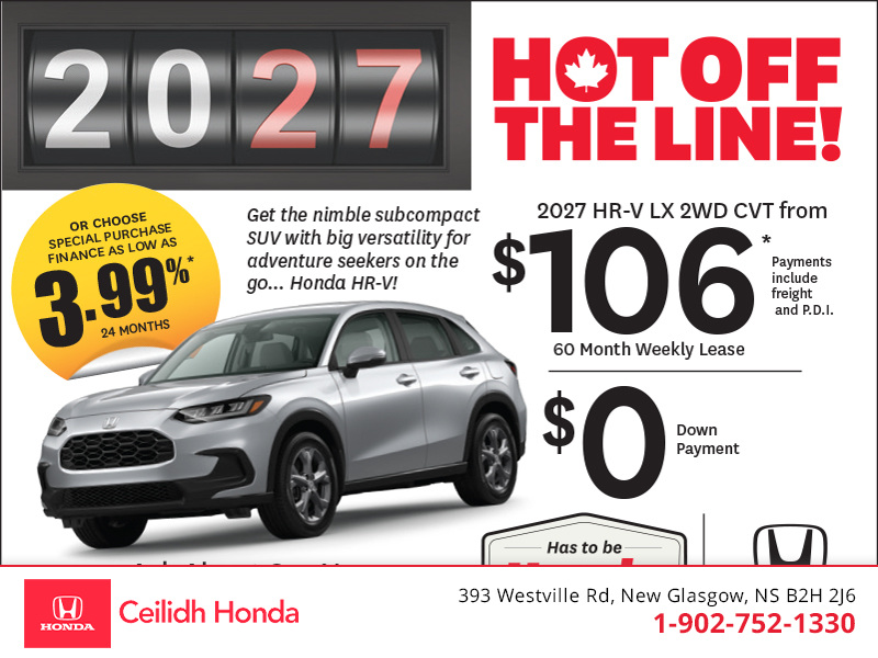 Get the 2027 Honda HR-V!