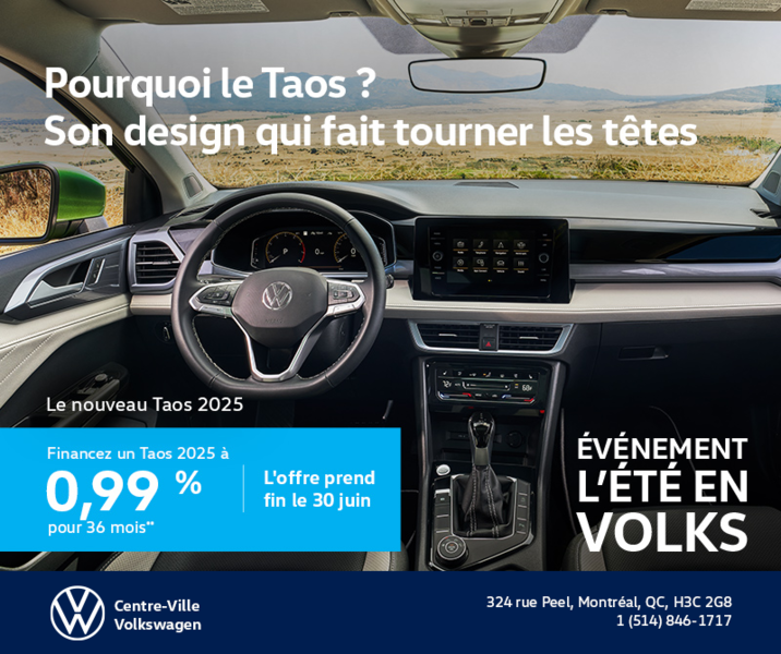 Procurez-vous le Volkswagen Taos 2025