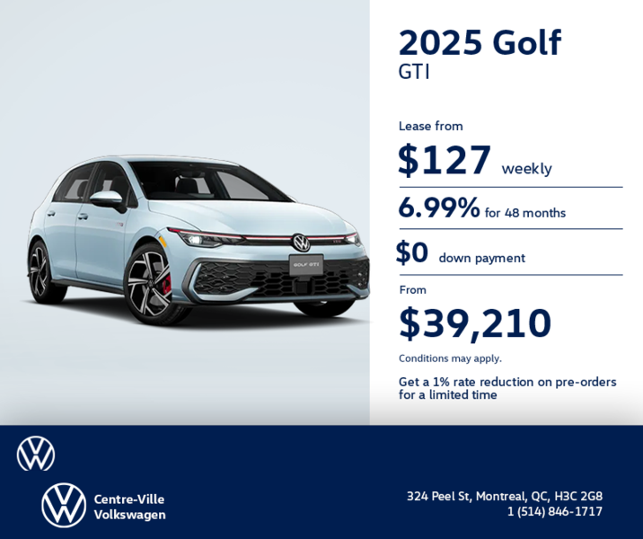 Get the 2025 Volkswagen Golf GTI