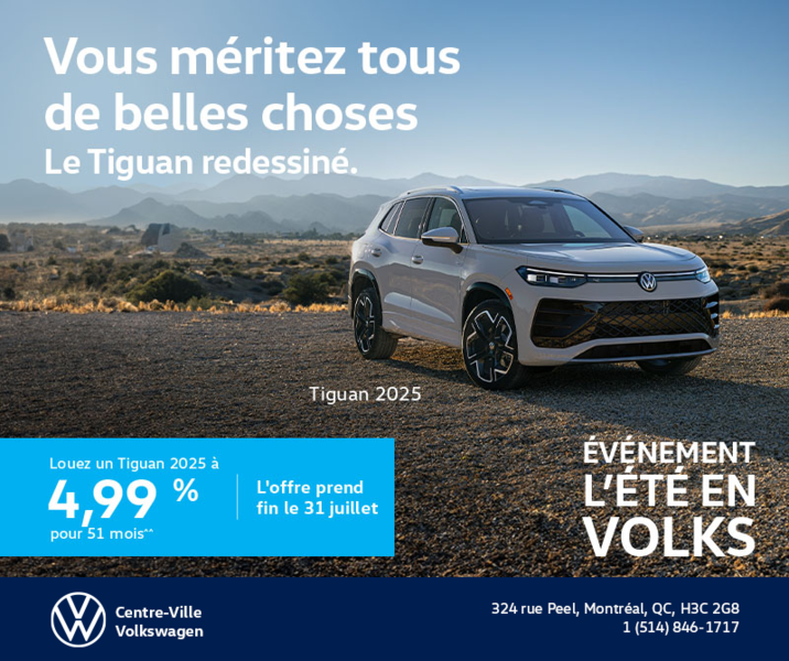 Procurez-vous le Volkswagen Tiguan 2025