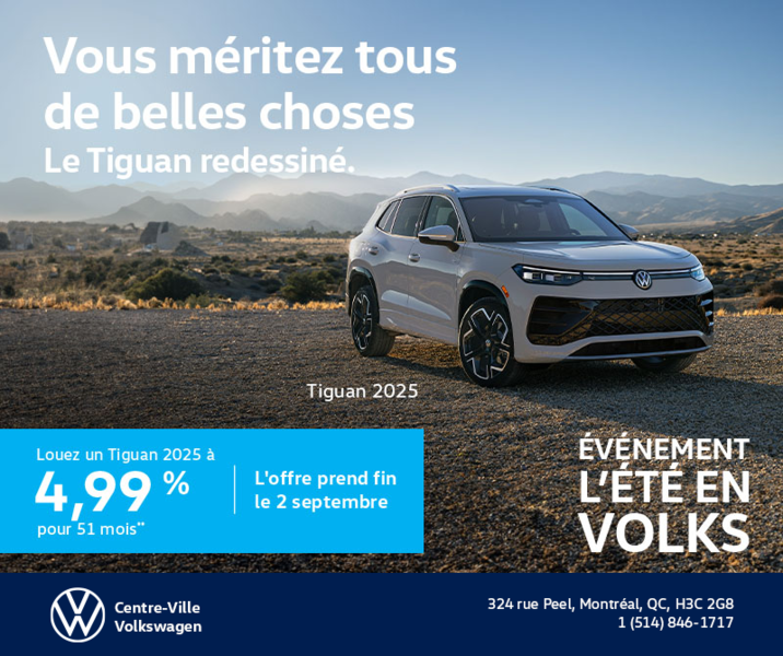 Procurez-vous le Volkswagen Tiguan 2025