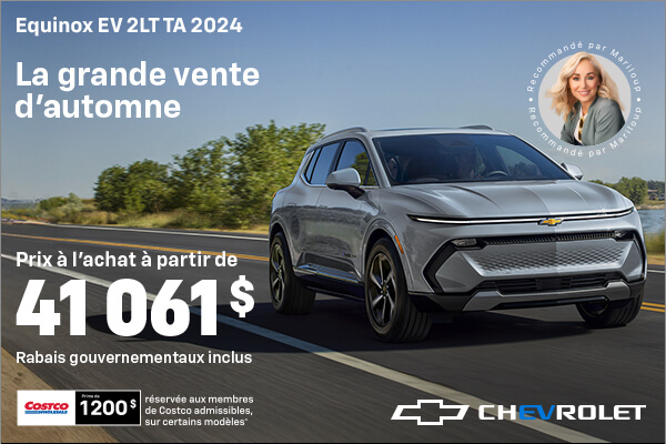 Procurez-vous le Chevrolet Equinox EV 2024