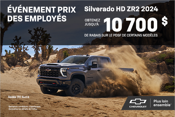 Le Chevrolet Silverado HD 2024 ZR2