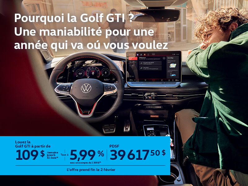 Procurez-vous la Volkswagen Golf Gti 2026