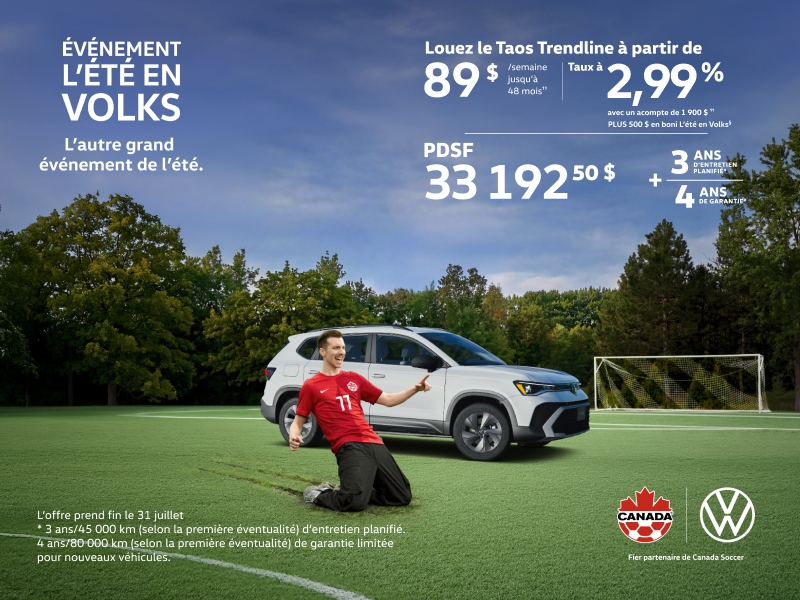 Procurez-vous le Volkswagen Taos 2026